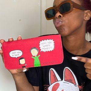 ANGRY LITTLE GIRLS Fabric Wallet